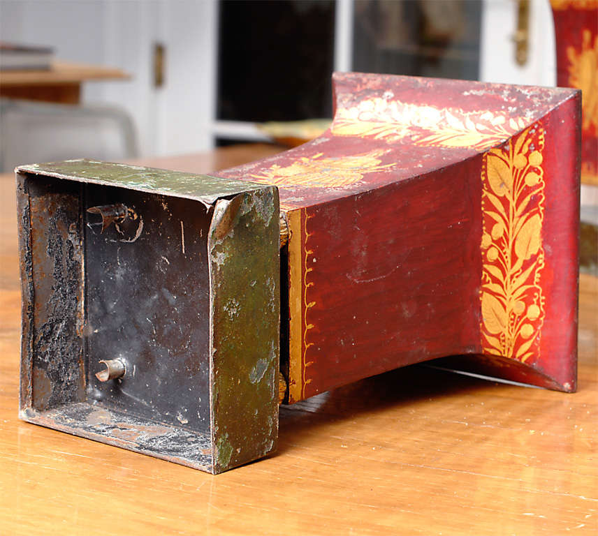 Pair of Directoire Red Gilt and Red Painted Tole Jardinieres 2