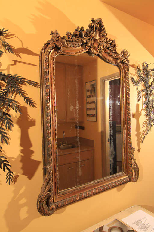 French Napoleon III Gilt Mirror