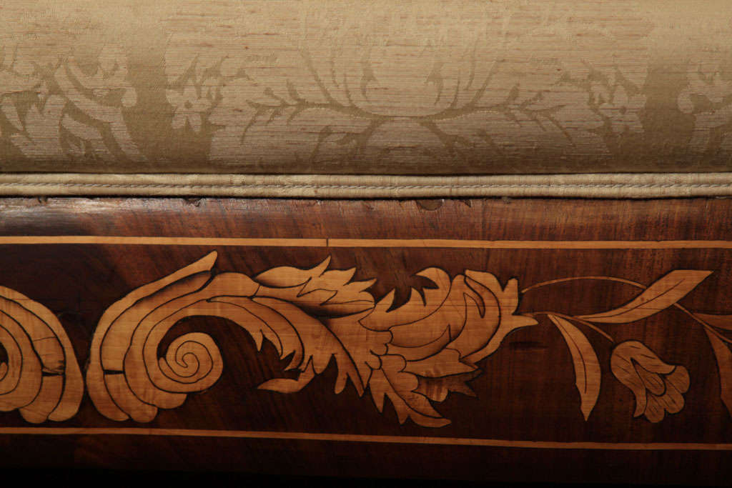 19th Century Dutch Marquetry Chaise Longue For Sale