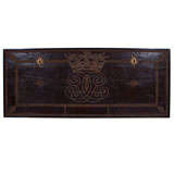 Leather and Brass Trunk Panel