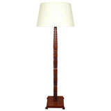 Carved Mahogany Floor Lamp