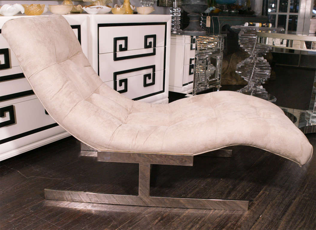 1970's Milo Baughman Chase Lounge in Taupe