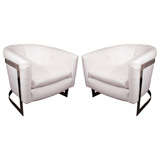 Pair of Milo Baughman Tub Chairs