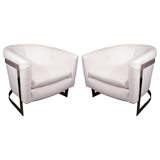 Pair of Milo Baughman Tub Chairs