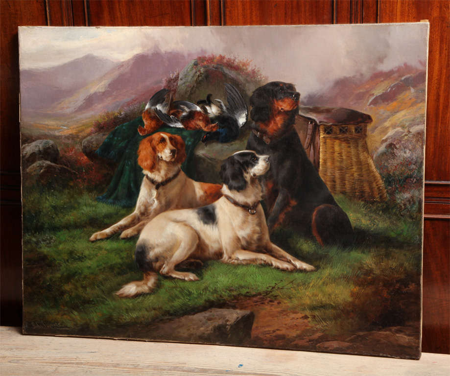 19th century Scottish hunting painting.