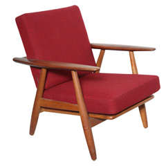 Teak Cigar Arm Loungechair by Hans Wegner