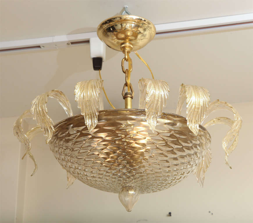 An Italian Murano Glass Ceiling Light