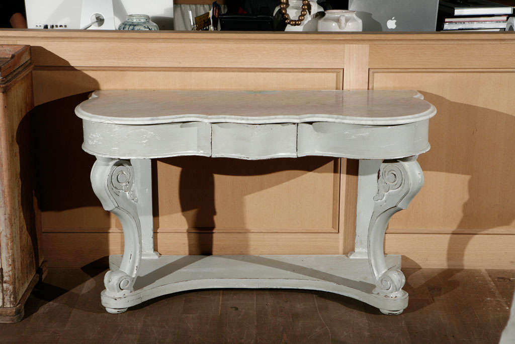 French Marble Top Console