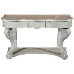 French Marble Top Console