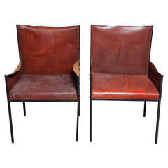Pair of Jean Michel Frank Style Armchairs