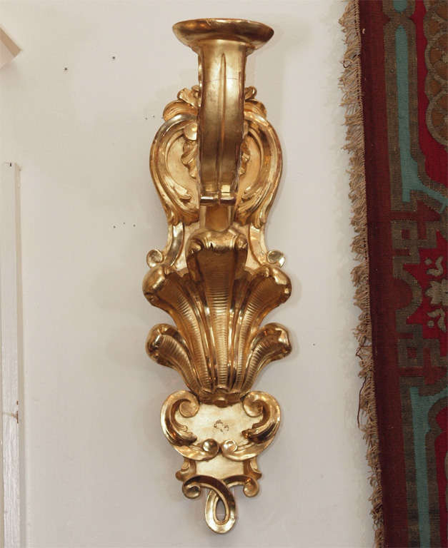 P0air Of Louis Xv Gilt Wood Appliques For Sale 3