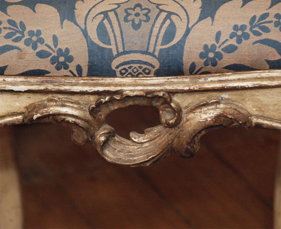 Giltwood SET OF EIGHT PARCE GILT/PAINT 18th C VENETIAN SIDE CHAIRS