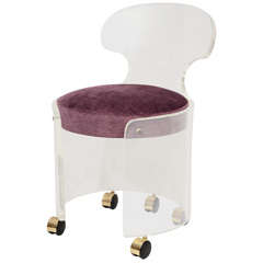 Lucite Vanity Chair