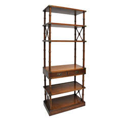 Campaign Style Etagere Circa The 1960s