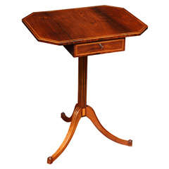 Sheraton  antique rosewood occasional table, English c.1795