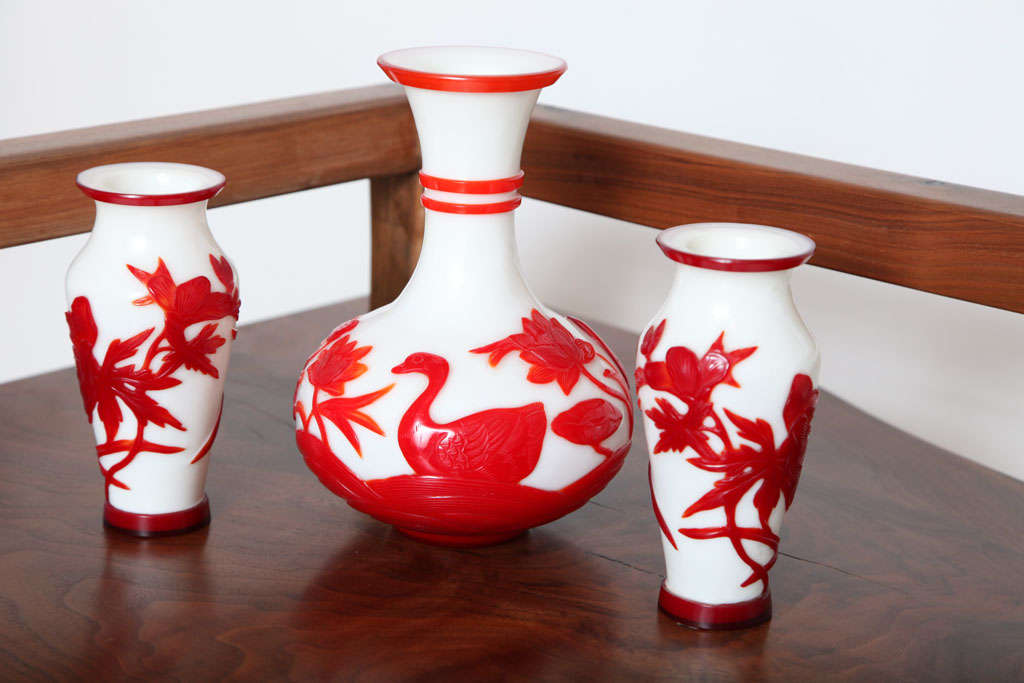 Peking Glass vases For Sale at 1stDibs