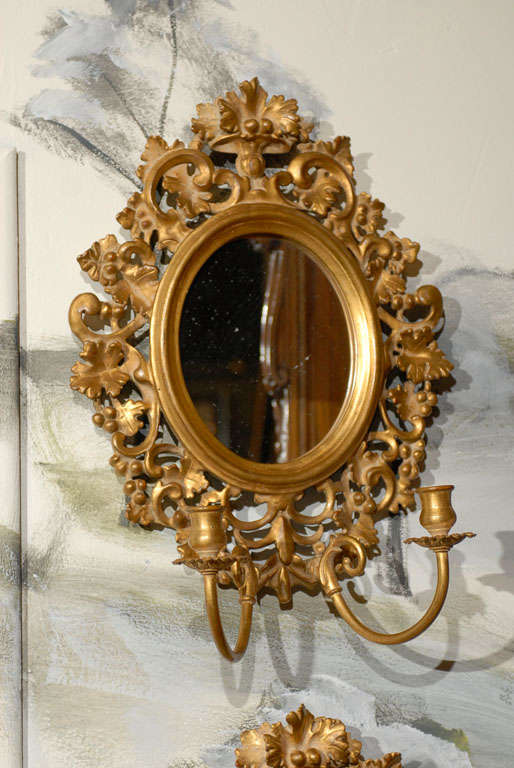 mirror candle wall sconces