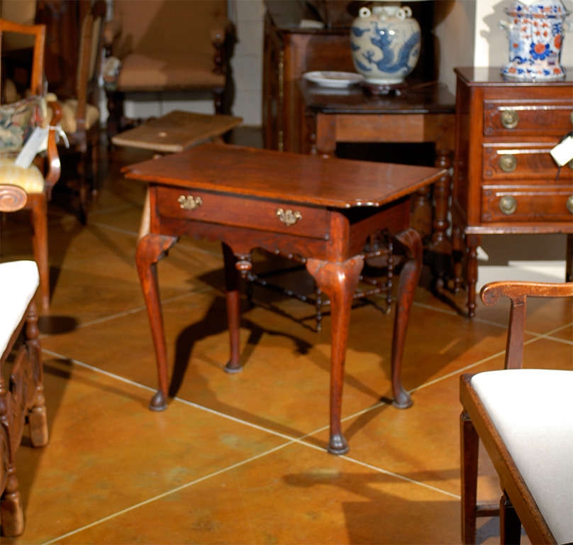 18th Century English Oak & Chestnut Lowboy