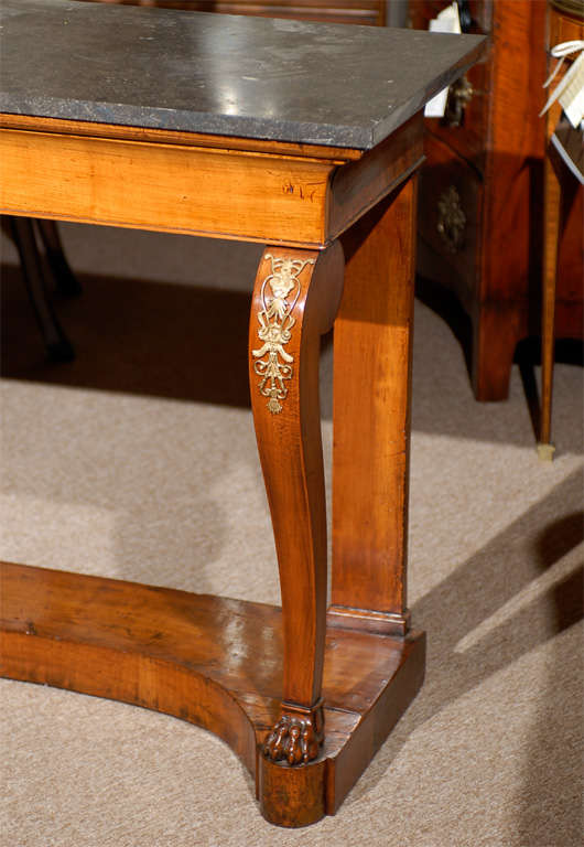 black marble console table