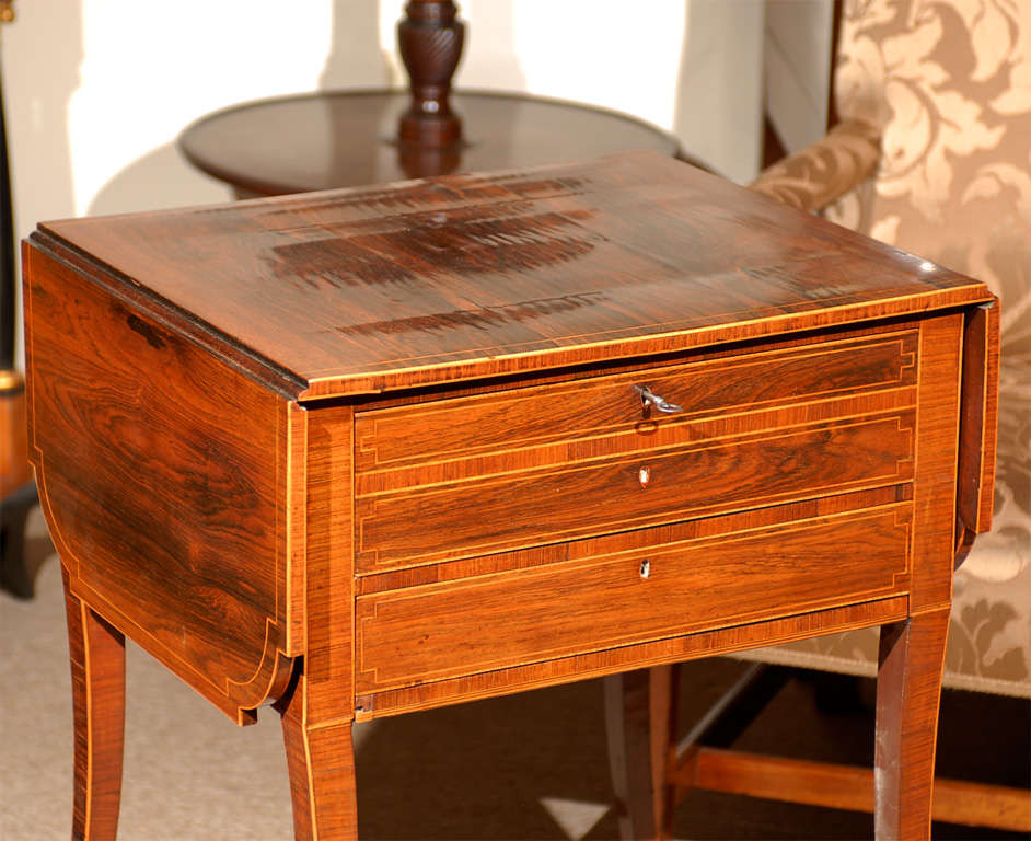 English A Fine Early 19th Century Rosewood Work Table