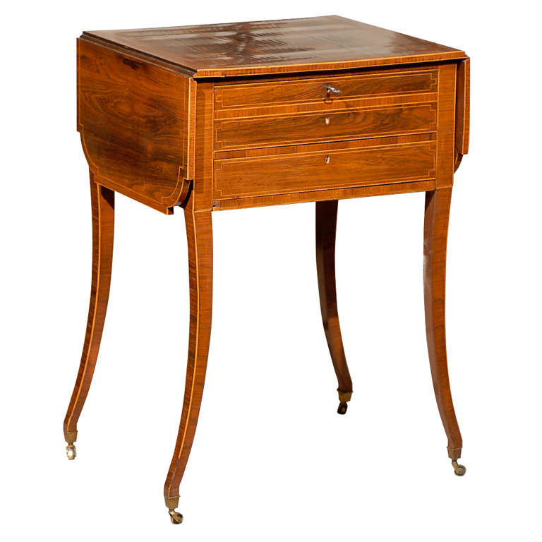 A Fine Early 19th Century Rosewood Work Table