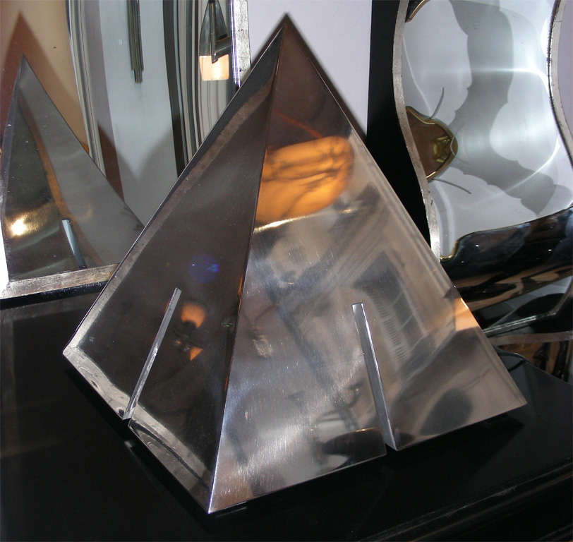 Large 1970s Pyramidal Lamp 1