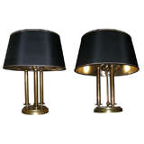 Two 1950s Bouillotte Lamps