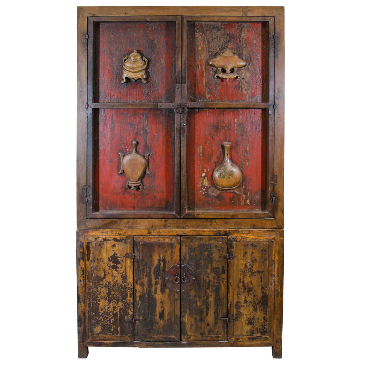 Chinese Book Cabinet, circa 1800 For Sale
