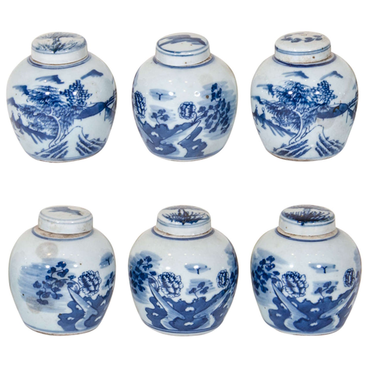 Small Antique Porcelain Tea Containers For Sale at 1stDibs