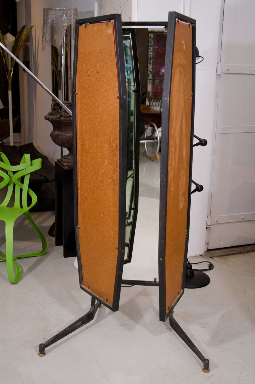 Italian Full Length Adjustable Three-Way Mirror For Sale at 1stDibs