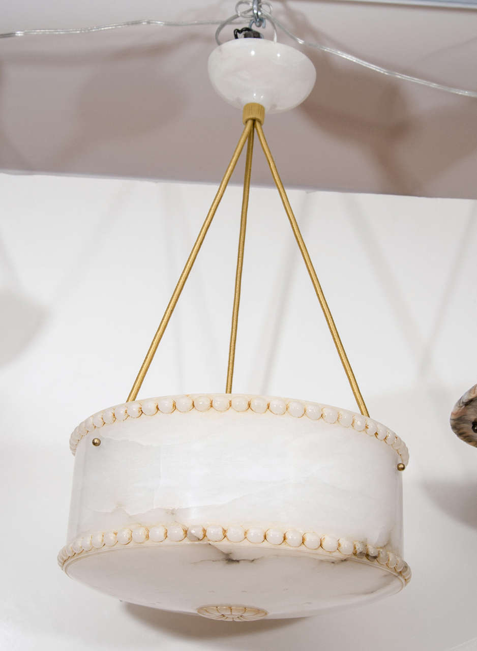 An Alabaster Light Fixture