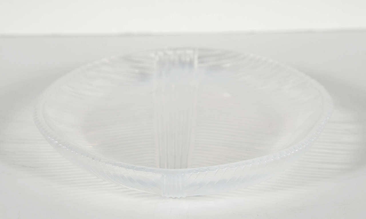 Tiffany & Co Iridescent Murano Glass Leaf Plate 1