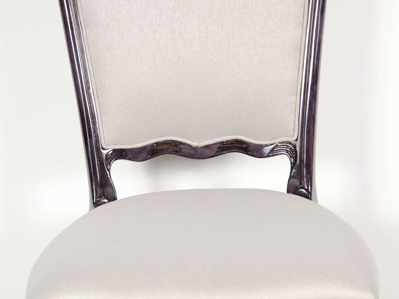 20th Century Elegant Art Deco Side/Vanity  Chair in the Manner of Ruhlmann