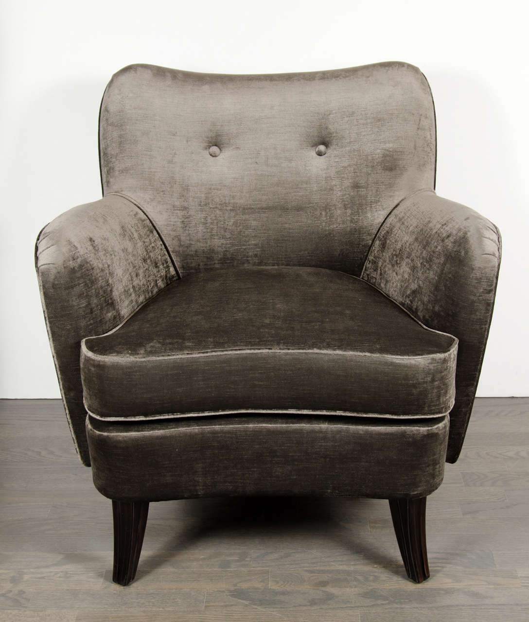 Sophisticated  Mid-Century Free-Form Arm Chair by Ernst Schwadron for