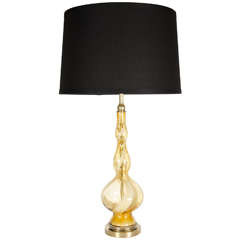 Exquisite Hand Blown Murano Glass Table Lamp