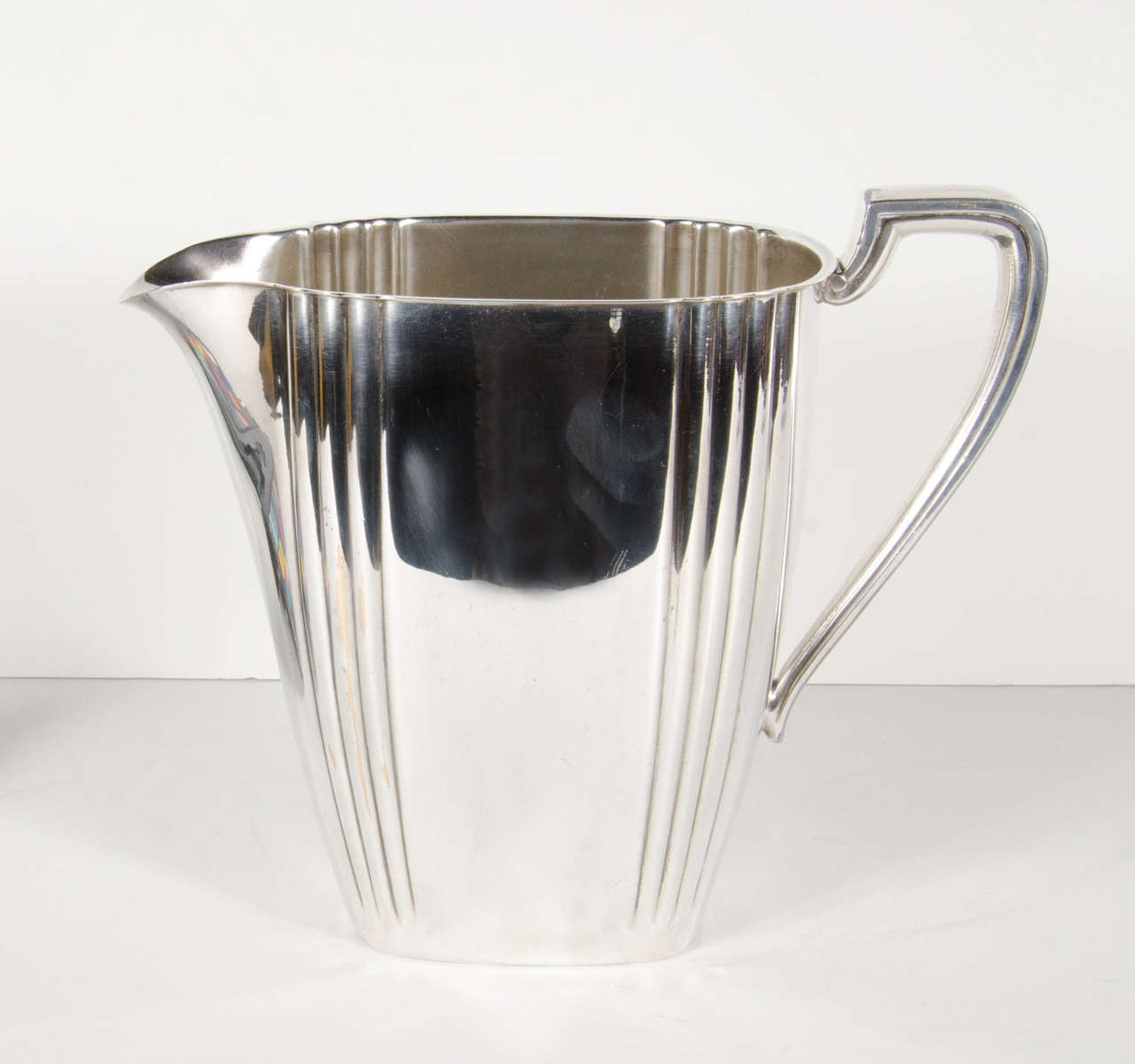 American Elegant Art Deco Silver-plate Pitcher by Rogers Co