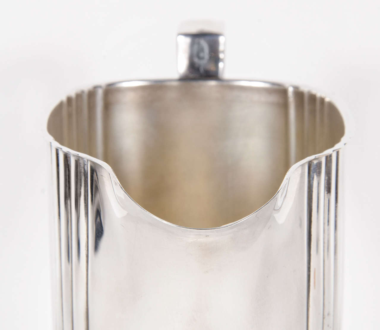 Elegant Art Deco Silver-plate Pitcher by Rogers Co 3