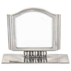 Vintage Art Deco Style Pewter Picture Frame