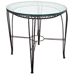 Vintage Wrought Iron Center Table