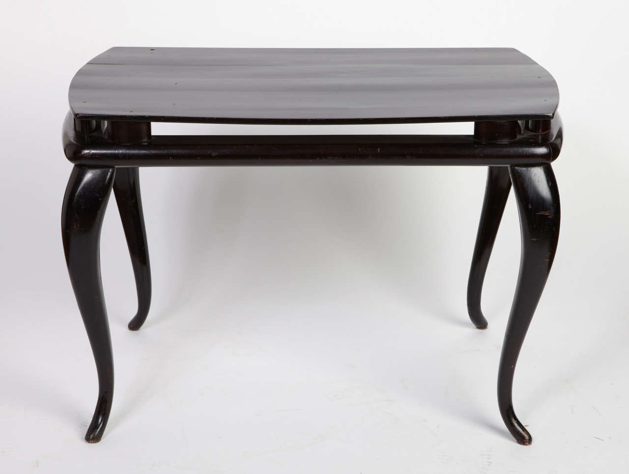 Midcentury Ebonized Wood Italian Coffee Table, 1940s