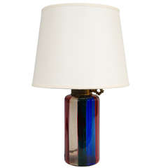 Midcentury Murano Glass Venini Fasce Verticale Table Lamp