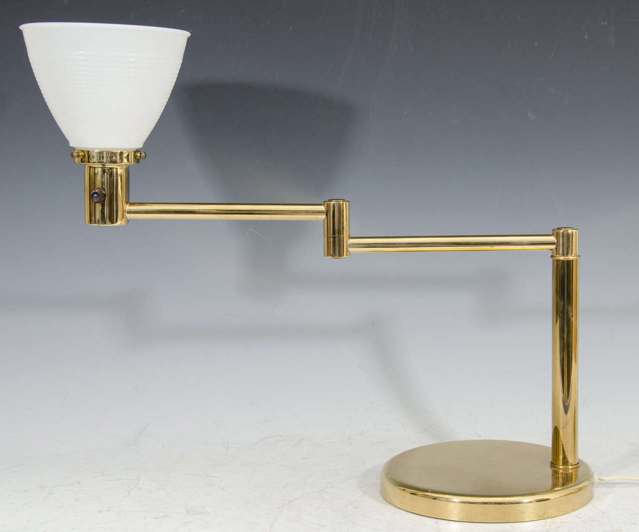 brass swing arm desk lamp
