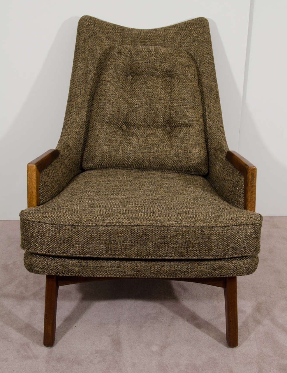  Fantastic Design Midcentury Adrian Pearsall Lounge Chair with Ottoman In Excellent Condition For Sale In Mount Penn, PA