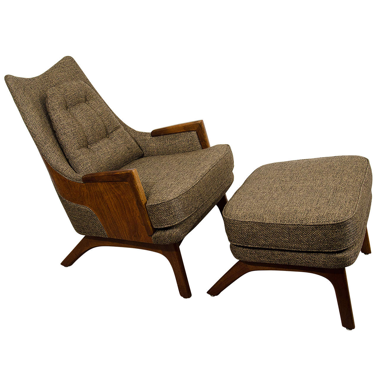  Fantastic Design Midcentury Adrian Pearsall Lounge Chair with Ottoman For Sale