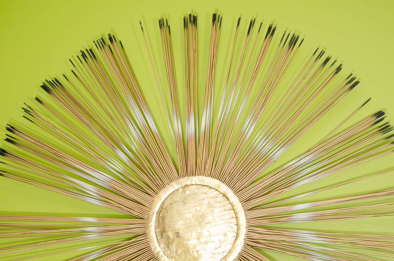 American Midcentury Sunburst Wall-Mounted Sculpture Inspired by Curtis Jere