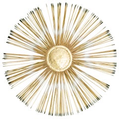 Midcentury Sunburst Wall-Mounted Sculpture Inspired by Curtis Jere