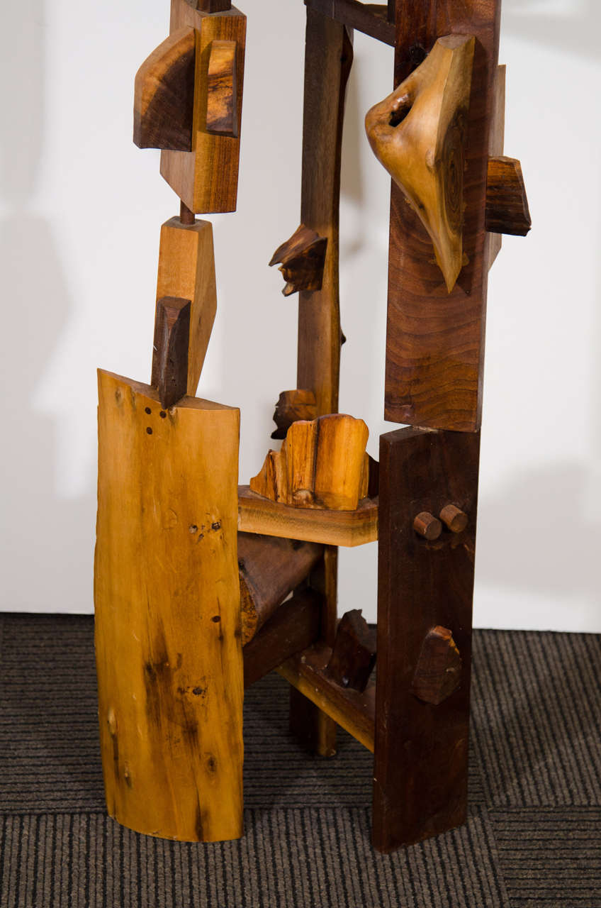 wooden abstract sculptures