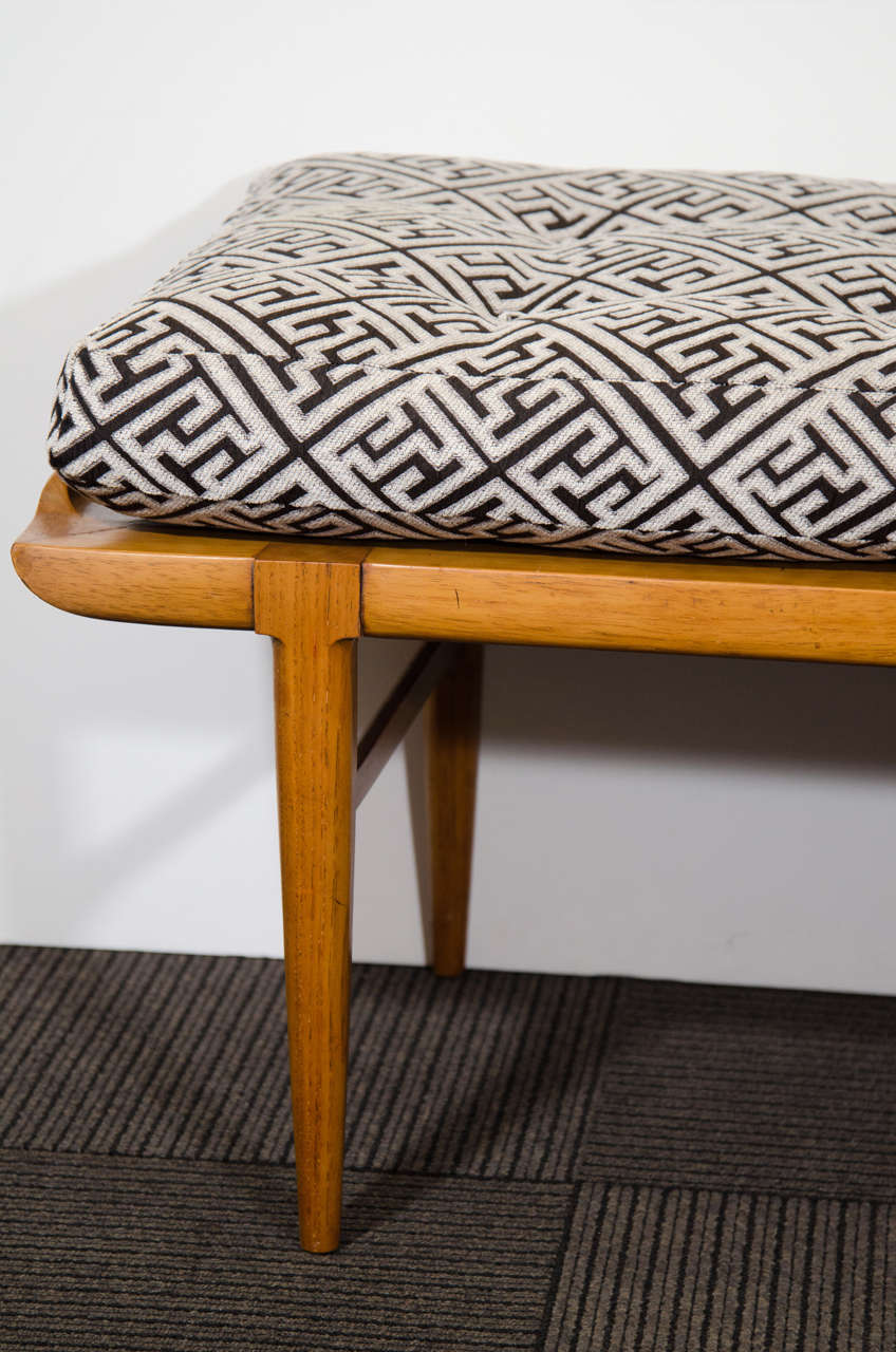 American Midcentury Asian Inspired Bench by Tomlinson