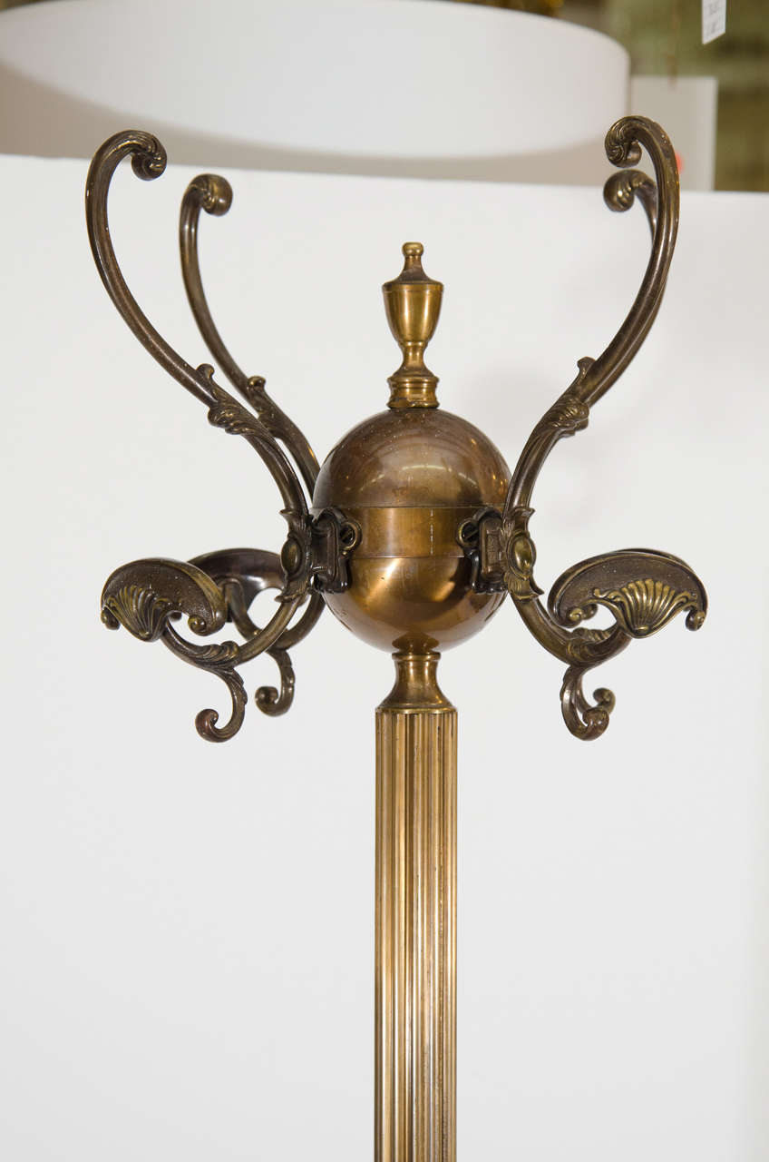 Vintage 1950s Italian Brass Coat Rack at 1stDibs vintage brass coat