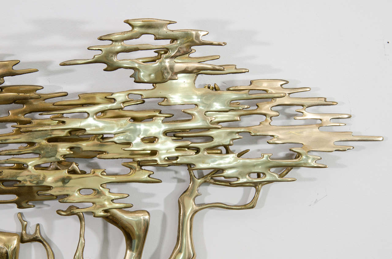 20th Century Brass Bonsai Tree Wall Sculpture by Bijan at 1stDibs ...